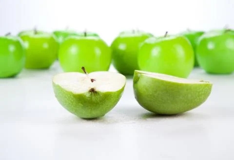 Close-up of an apple green Stock-Fotos