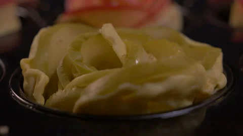 Close Up of Apple Rose Pie Stock Footage 130762453