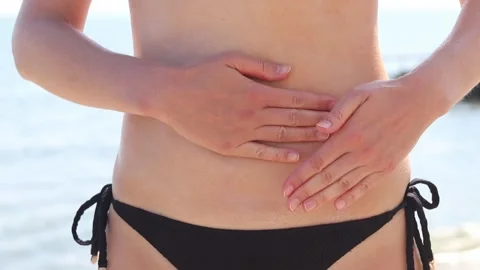 Close-up of applying sunscreen to the skin Stock Footage 315446564