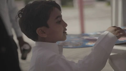 Close up of arab boy. Stock Footage 108256712