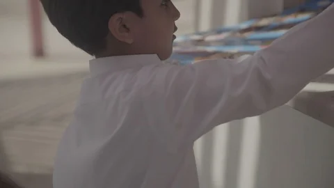 Close up of arab boy. Stock Footage 108256719