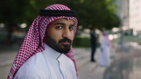 Close up of an arab man. Video stock 237243000