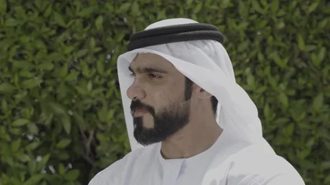 Close up of an arab man. Stock Footage 303632539