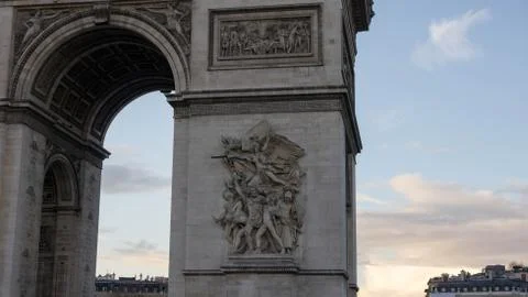 Close Up Arc de Triomphe Stock Photos