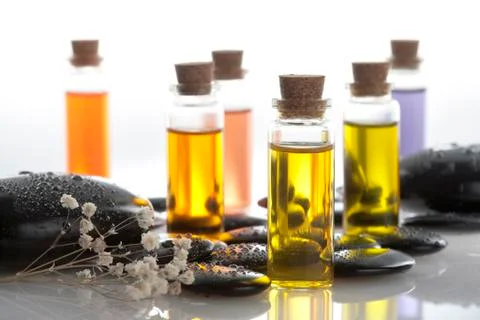 Close-up of aromatherapy oil Stock Photos
