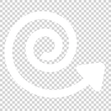 Close-up of arrow with spiral pattern Stock Illustration