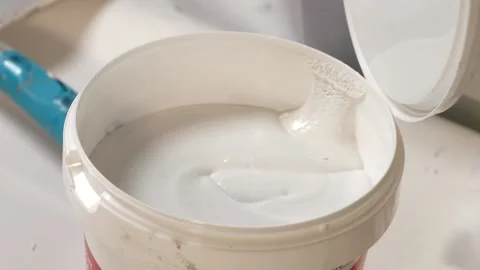 Close up of artist up plaster pot. Creating modern piece of art in workshop.. Stock Footage 238937207