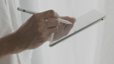 Close up Asian businessman checking report and compared with the financial. Video stock 155154229