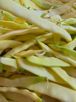 Close up of an assortment of green beans Stock Photos