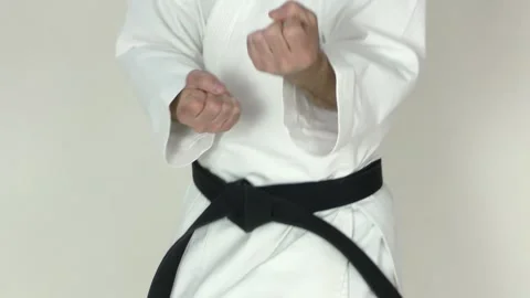 Close-up of an athlete performing punches Stock Footage 246981348