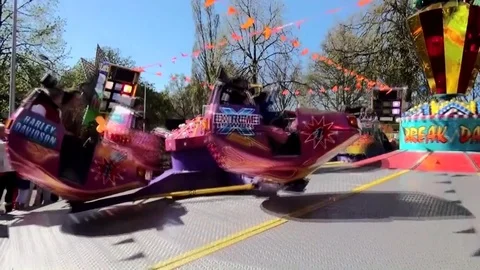 Close up of atraction (Fair) Stock Footage 82336847