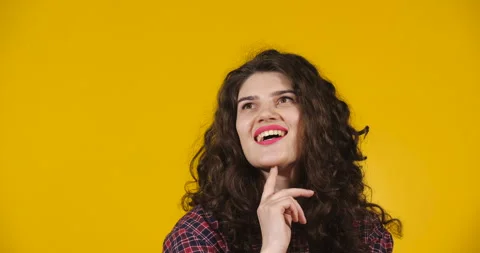 Close-up attractive plus-size model posing Stock-Footage 131606534