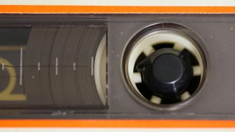 The Take-up Reel of a VHS Tape Stock Photo - Image of recorder