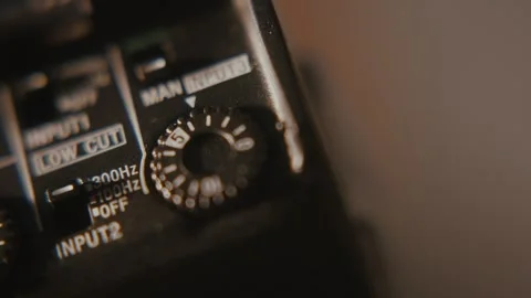 Close Up Audio Interface Controls 動画素材 284983868