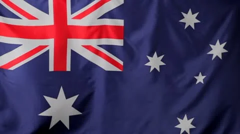 Close-up of an Australian flag Stock Footage 10701118
