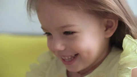 Close up authentic cute young caucasian woman mom caring for child braids Video stock 150047434