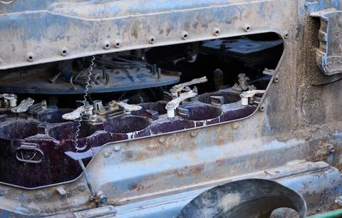 A close-up of the autoloader carousel and internal mechanisms of a destroye.. Fotos Stock