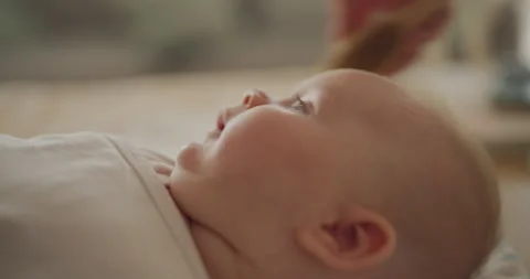 Close-up of Baby Boy Post Bath Stock Footage 318000452