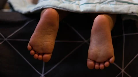 Close Up Of Baby Feet While Sleeping 02 Stock Footage 320288777