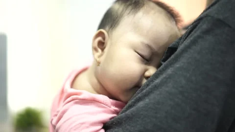 Close up Baby in sleeping Stock Footage 146263257
