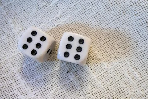 Close up backgammon dice Stock Photos