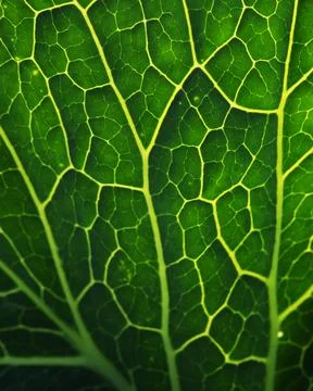 Close-up of the background. A green cabbage leaf illuminated with streaks Stock Photos