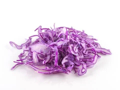 Close up background isolated a bunch of silky purple cabbage, Cabbage cut int Stock Photos