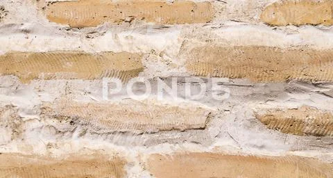 Close up, background of old vintage dirty brick wall, texture Stock Photos