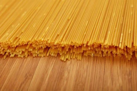 Close up background of spaghetti pasta Close up background pattern of dry ... Stock Photos
