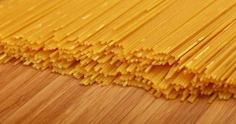 Close up background of spaghetti pasta Close up background pattern of dry ... Stock Photos