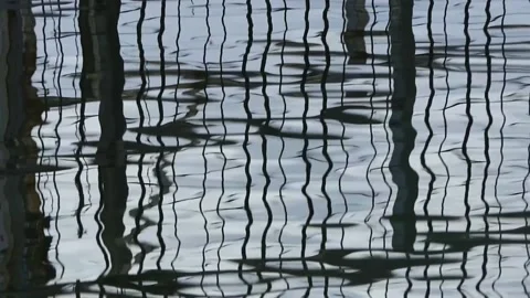 Close-up background with wavy dark water Stock Footage 238664007