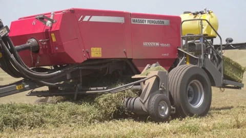 Close-up of a Bailor Pickup Stock Footage 221863599