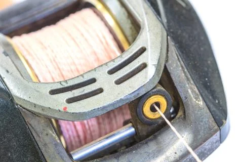 Close up Baitcasting reel Stock Photos