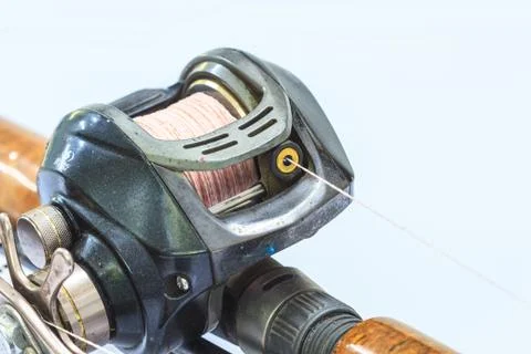 Close up Baitcasting reel Stock Photos