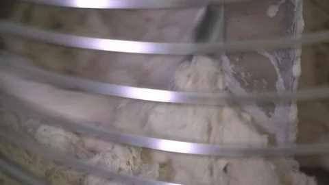 Close up of baker preparing dough Stock Footage 85859144