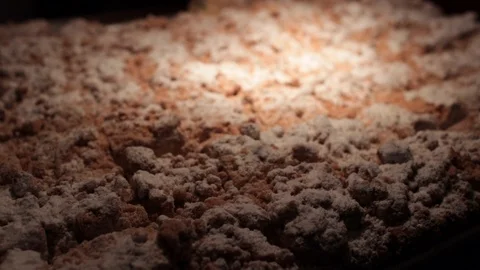 Close up of bakery coffee cake Stock-Footage 96131858