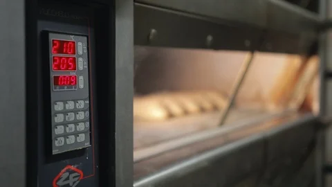 Close Up Of Bakery Oven Видео 107664917