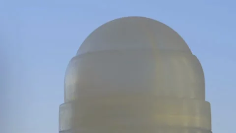 Close-up ball deodorant isolated rotates on a light background Video stock 150366055