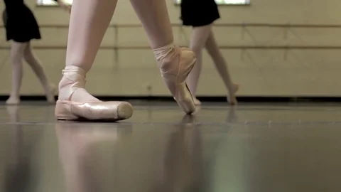 Close up of Ballet Dancers' Legs Stock Footage 81748071