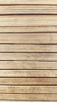 Close bamboo plank texture showcasing horizontal grain, surface aging, and .. Stock Photos