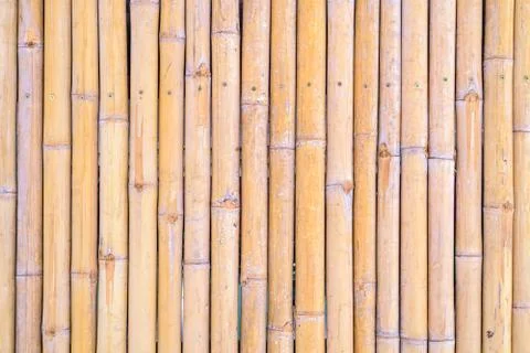 Close up of Bamboo Wall for Background. Foto stock