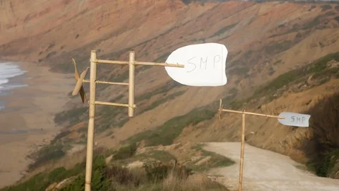 Close-up of Bamboo Wind Turbine Video stock 104872510