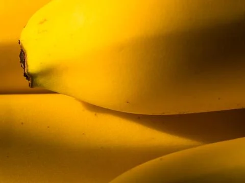 Close-up on banana fruit surface. Stock Photos