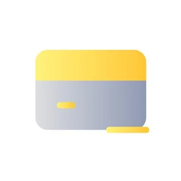 Close bank account flat gradient color ui icon 스톡 일러스트