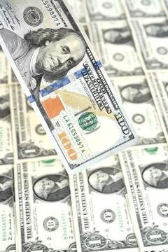 Close up of banknote Foto stock