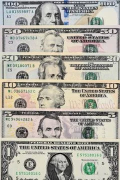 Close up of banknote Stock Photos