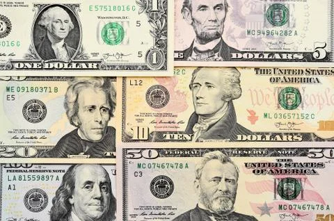 Close up of banknote Stock Photos