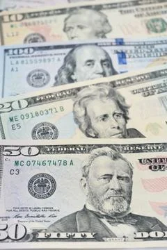 Close up of banknote Stock Photos