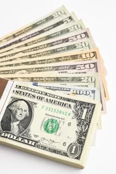 Close up of banknote Foto stock