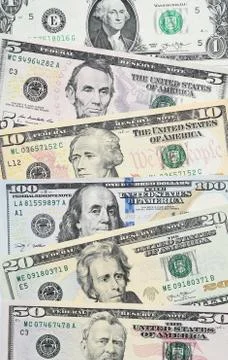 Close up of banknote Stock Photos